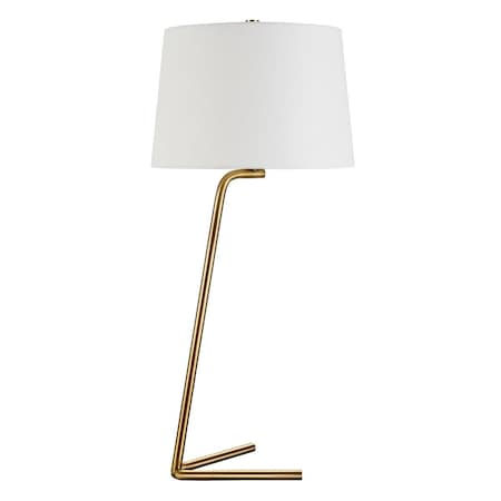 Hudson & Canal Henn, Hart  Markos Tilted Brushed Brass Table Lamp TL0890